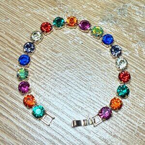 Kirks Folly Rainbow Crystal Bracelet